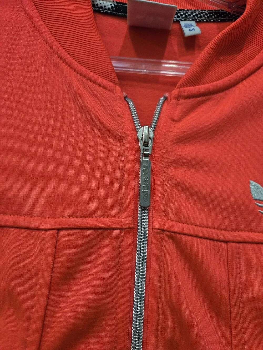 LIMITED EDITION!!! Fluorescent Orange Trefoil Adidas Jacket - Picture 7 of 11